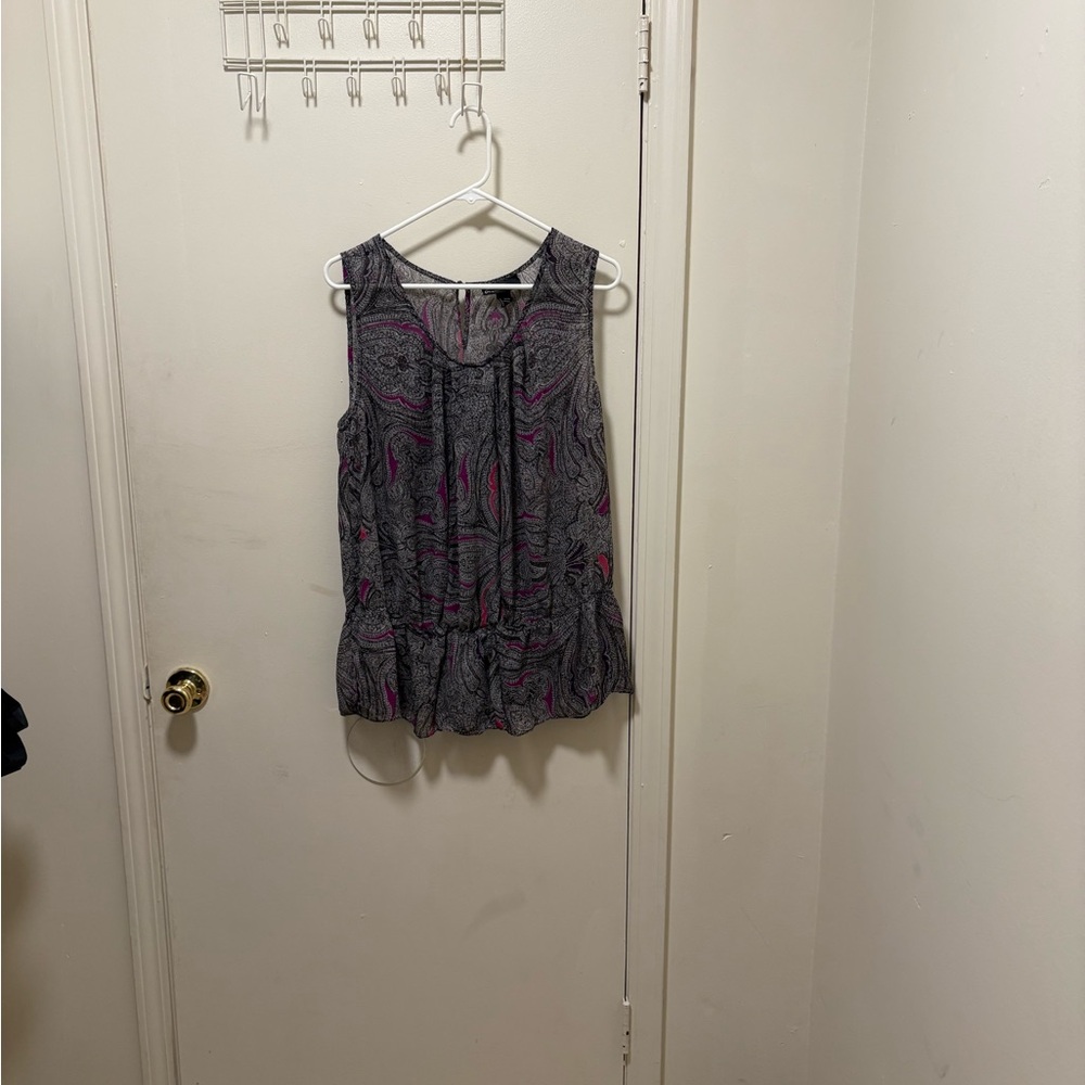 Women's Sleeveless Top - Black and Pink